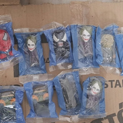 Figures Joker, Batman, Spinderman and others, new, pack of 12