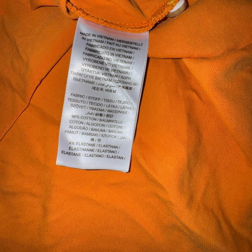 Gant men's polo shirt used, orange, size XL