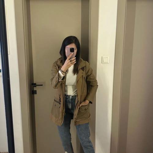 Jacket Zara used, brown, size S