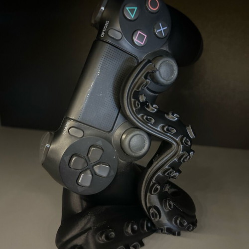 Gaming Controller Stand Octopus Design 3D Printed New with NFC