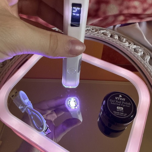 LED UV Nail Lamp and Gel Nail Polish Set like new