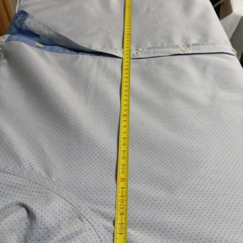Jupiter men's dress shirt XXL like new, cotton satin, blue turquoise