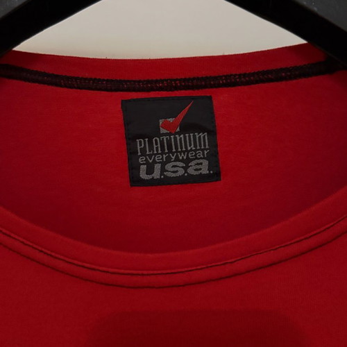 Platinum Everywear USA bodybuilding t-shirt used, red, size XL