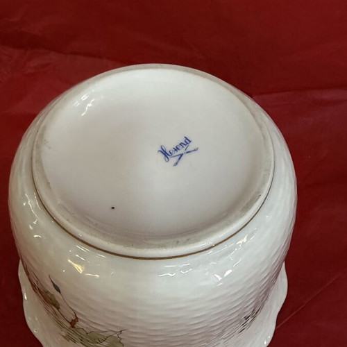 Herend Gaspo flowerpot like new, 13 cm diameter, 9.5 cm height