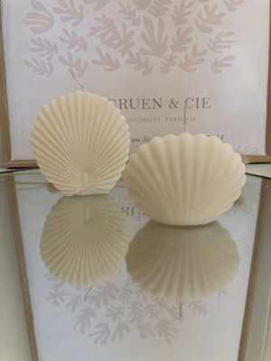 Shell-shaped candles new, handmade decorative