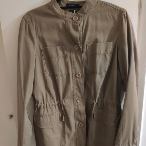 Cotton jacket used, size M, brown
