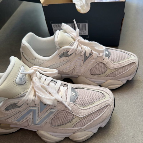 New Balance 9060 Unisex Shoes New, white and beige sneakers