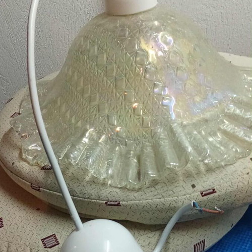 Ceiling light with embossed lace finish, like new