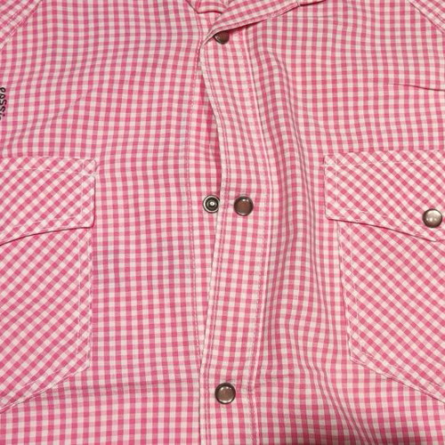 Diesel Short-Sleeve Shirt Used XL Checkered White-Pink