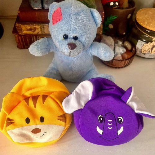 Educational jungle animals slider book set with plush toys