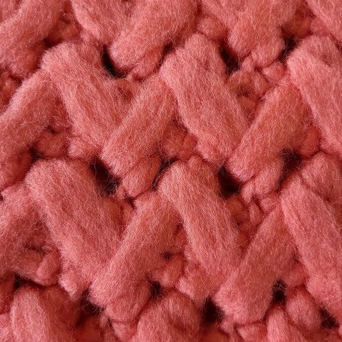 Handmade blanket like new, 160x200, watermelon color