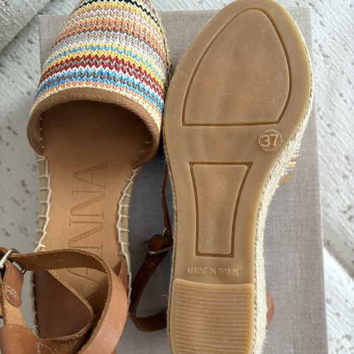Kanna knitted women's espadrilles new, multicolor, size 37