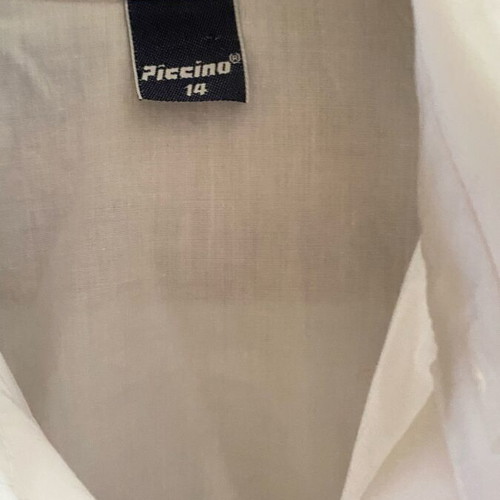 Piccino white cotton shirt size 14 for boys like new