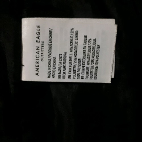 Black teddy coat American Eagle used