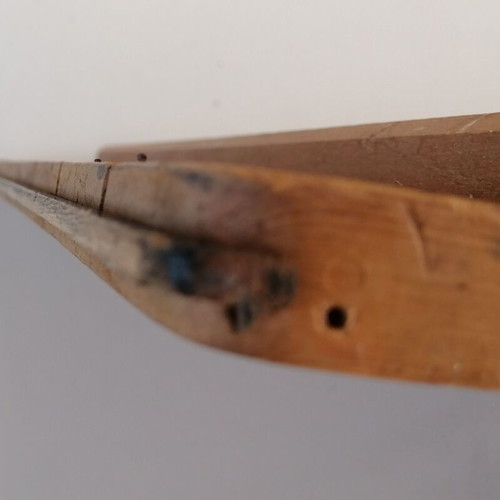 Vintage drawing board used, solid limewood architect design