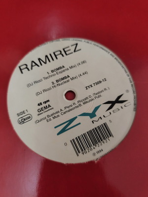 Ramirez Bomba vinyl maxi single used, electronic