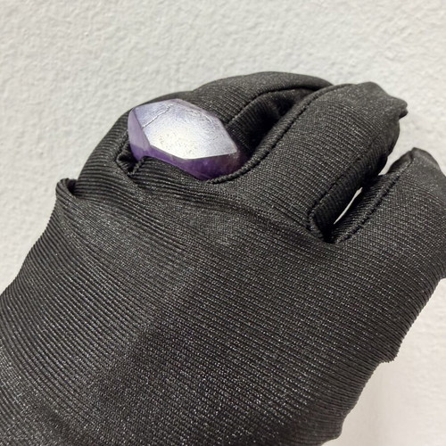 Amethyst ring new, carved from natural crystal