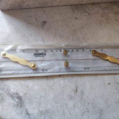 Lalizas authentic nautical parallel ruler with case
