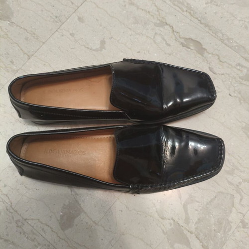 J Bournazos moccasins like new, black, size 40