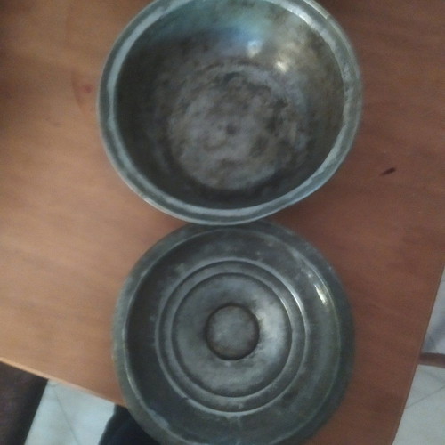 Copper pots used, set of 3 pieces