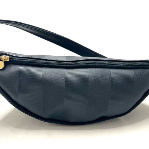 Fendi classic striped vintage belt bag used, gray