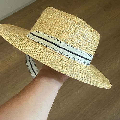 Zara straw hat for girl 6-9 years old size 54 cm new
