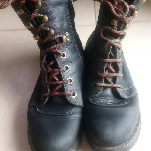 Fly London leather ankle boots used, size 37, black