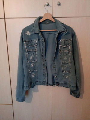 Children's denim jacket used, size XXL, blue