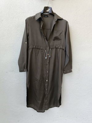 Fullah Sugah shirt dress S used, khaki