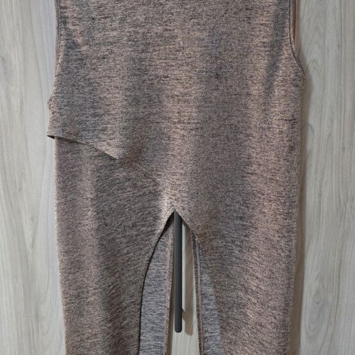 Bershka blouse with shimmer like new, beige, size S