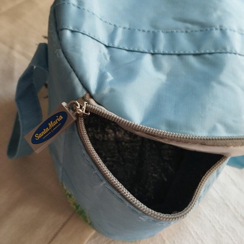 Santa Maria Insulated Cooler Bag like new, blue with grass design