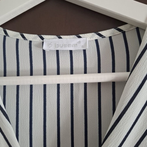 Busem top striped, size S, like new, black and white