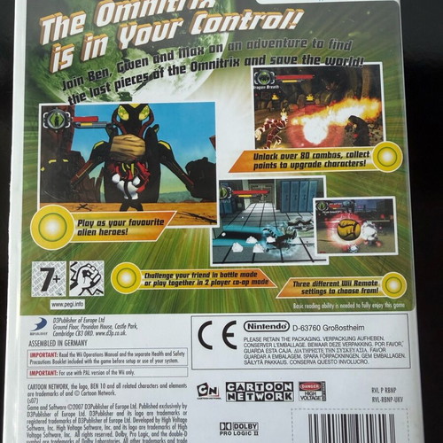 Ben 10 Protector of Earth Nintendo Wii like new