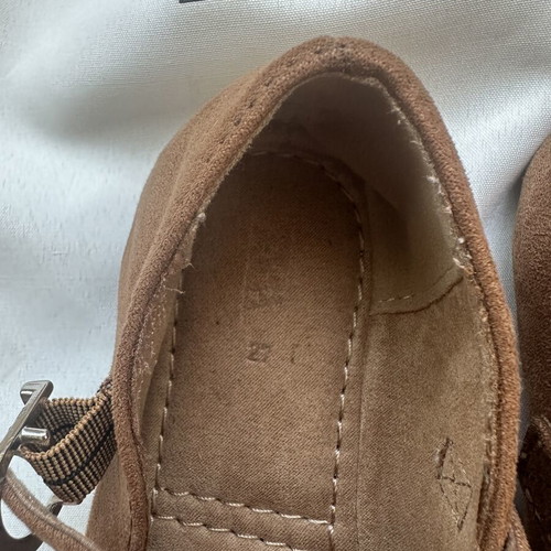 Zara ballerina shoes brown with strap size 27