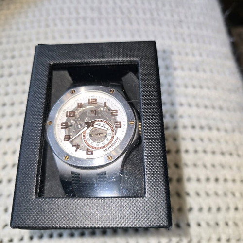 CAT wristwatch like new, steel and rubber strap
