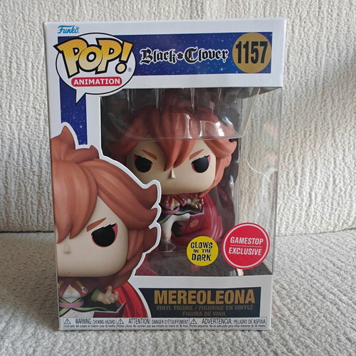Funko Pop Black Clover Mereleona 1157 GameStop Exclusive Glow in the Dark