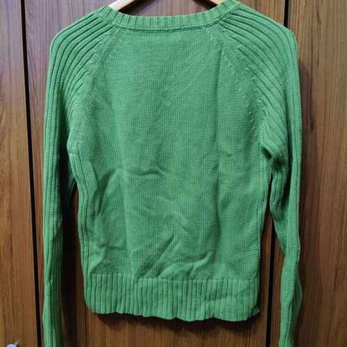 Zara women's knitted sweater green like new, size L