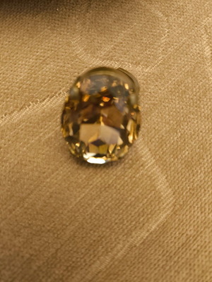 Δαχτυλίδι με πέτρα Swarovski ρυθμιζόμενο καινούργιο