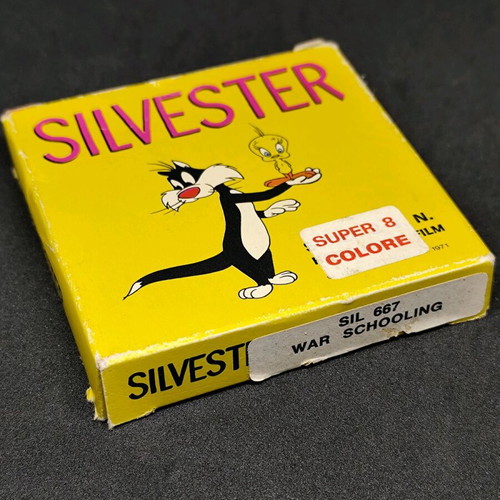 Super 8 Film Silvester & Tweety War Schooling vintage, new
