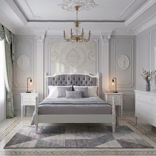 Handcrafted Louis Seize (XVI) Bedroom Suite new, solid mahogany