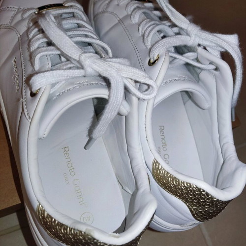 Renato Garini women's white sneakers like new, size 40