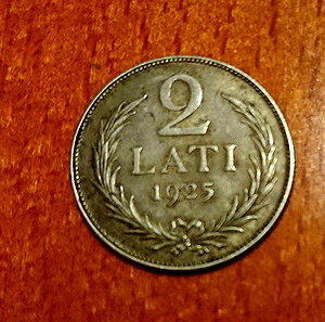 ΞΕΝΑ ΝΟΜΙΣΜΑΤΑ - ΛΕΤΤΟΝΙΑ - 2 LATI 1925 (SILVER)