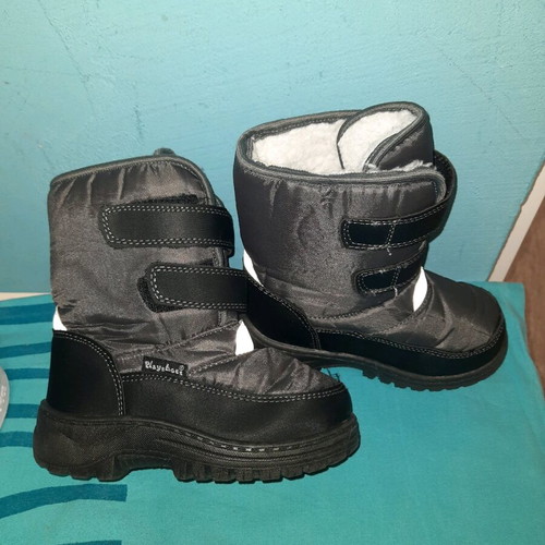 Playshoes kids snow boots gray like new, size 24-25