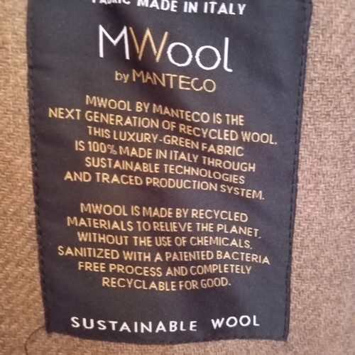 Mango wool coat like new, medium brown camel color, funnel neck