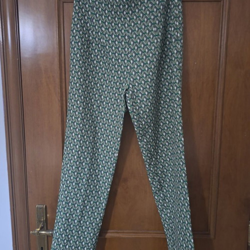 Women's printed pants one size with side zipper new