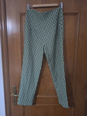 Women's printed pants one size with side zipper new