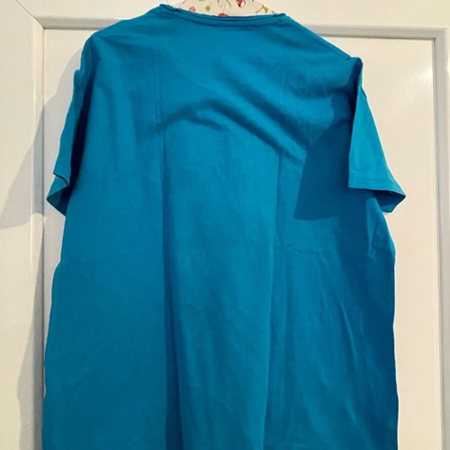 SPAZ Adopt! animal rescue t-shirt XS turquoise like new