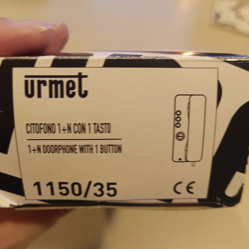 Urmet Miro 1+N doorphone model 1150/35 new in box