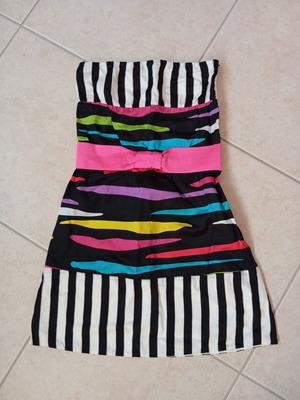 Killah vintage strapless σωληνωτό φόρεμα πολύχρωμο καινούργιο