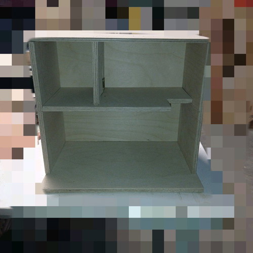 Small wooden dollhouse like new 30x30x15